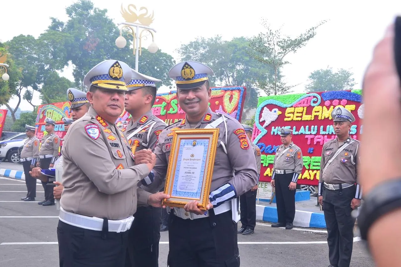 Polres Tanjab Barat Raih Juara III Lomba Video AI HUT Lantas ke-71 Polda Jambi