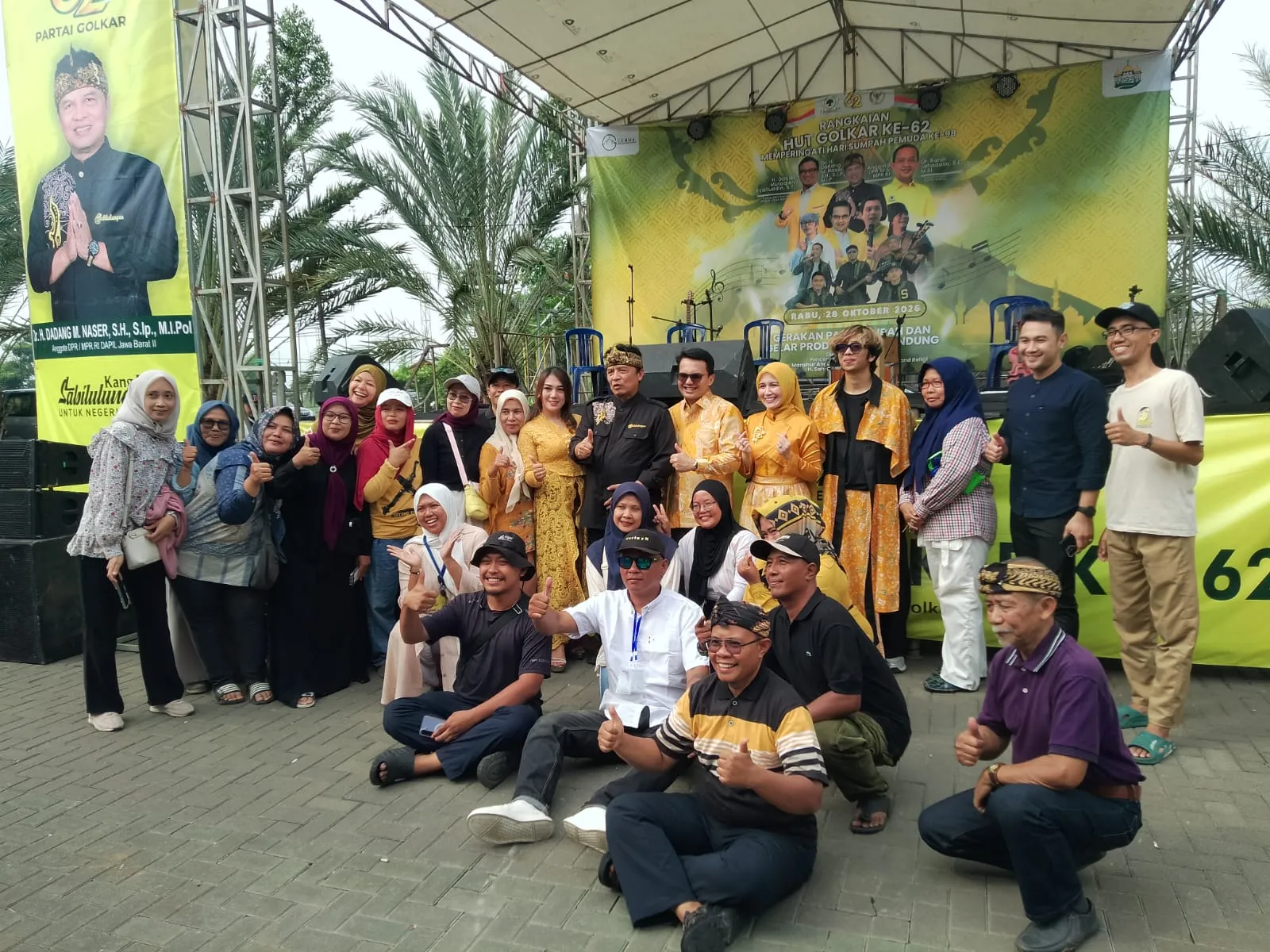 Anggota DPR RI Fraksi Golkar ,H Dadang M Naser Rayakan HUT Ke-62 Partai Golkar, dan Hari Sumpah Pemuda ke-98 Gelar GPM dan Tabligh Akbar 